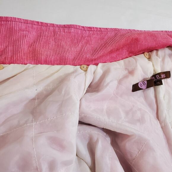 Vintage BB Jeans | Bubble Gum Pink Corduroy Jacket with Chest Pockets - Picture 10 of 10